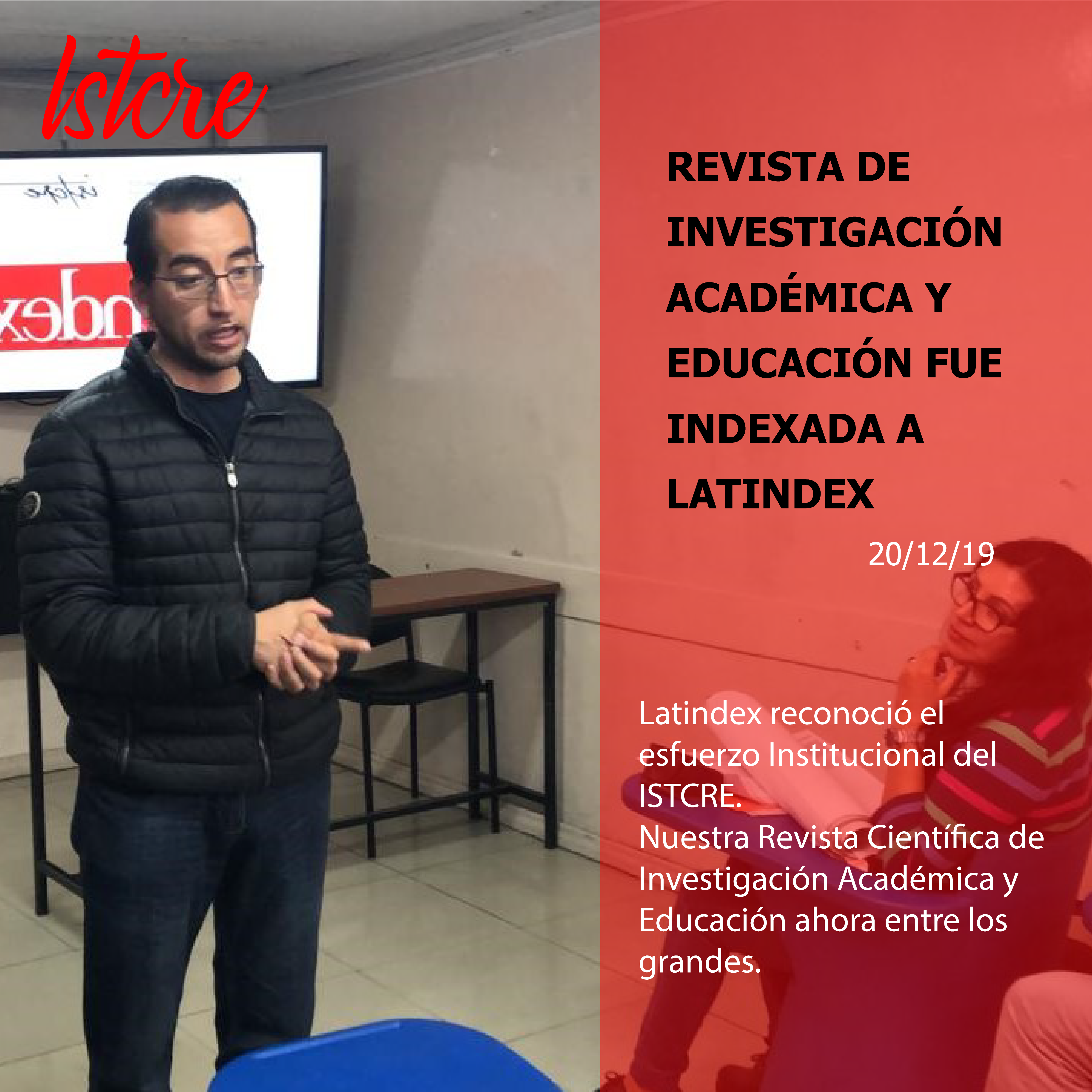 REVISTA DE INVESTIGACIÓN ACADÉMICA Y EDUCACIÓN FUE INDEXADA A LATINDEX